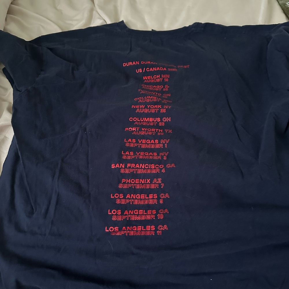 Navy Blue Graphic Band Tee - Picture 2 of 3